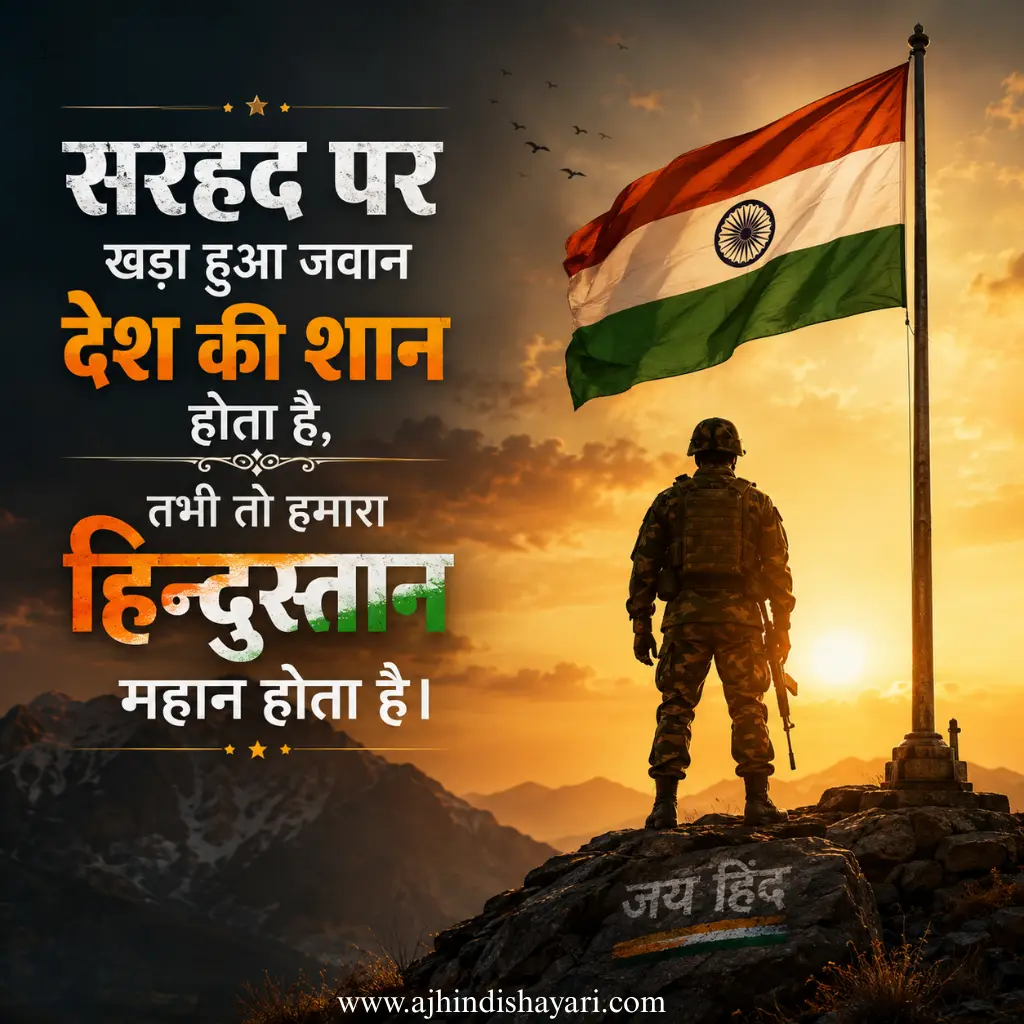 Best Indian Army Shayari In Hindi Images