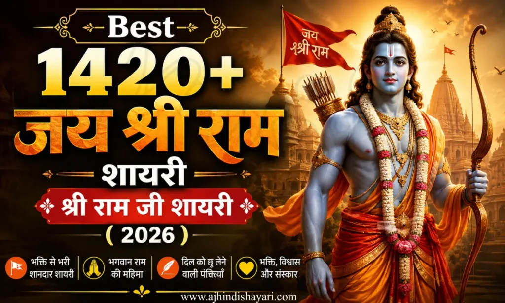 Best Jai Shree Ram Shayari In Hindi Images