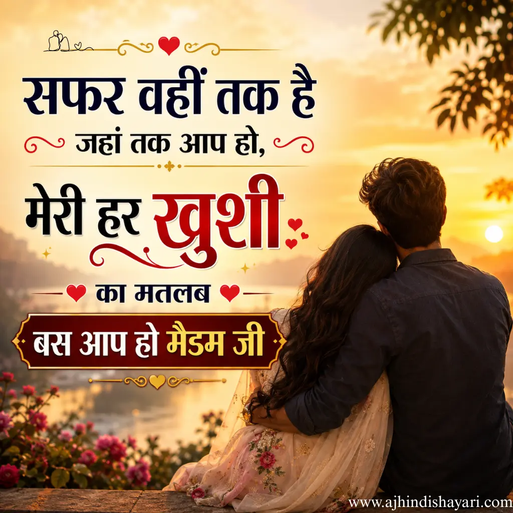 Best Romantic shayari for wife in Hindi Images