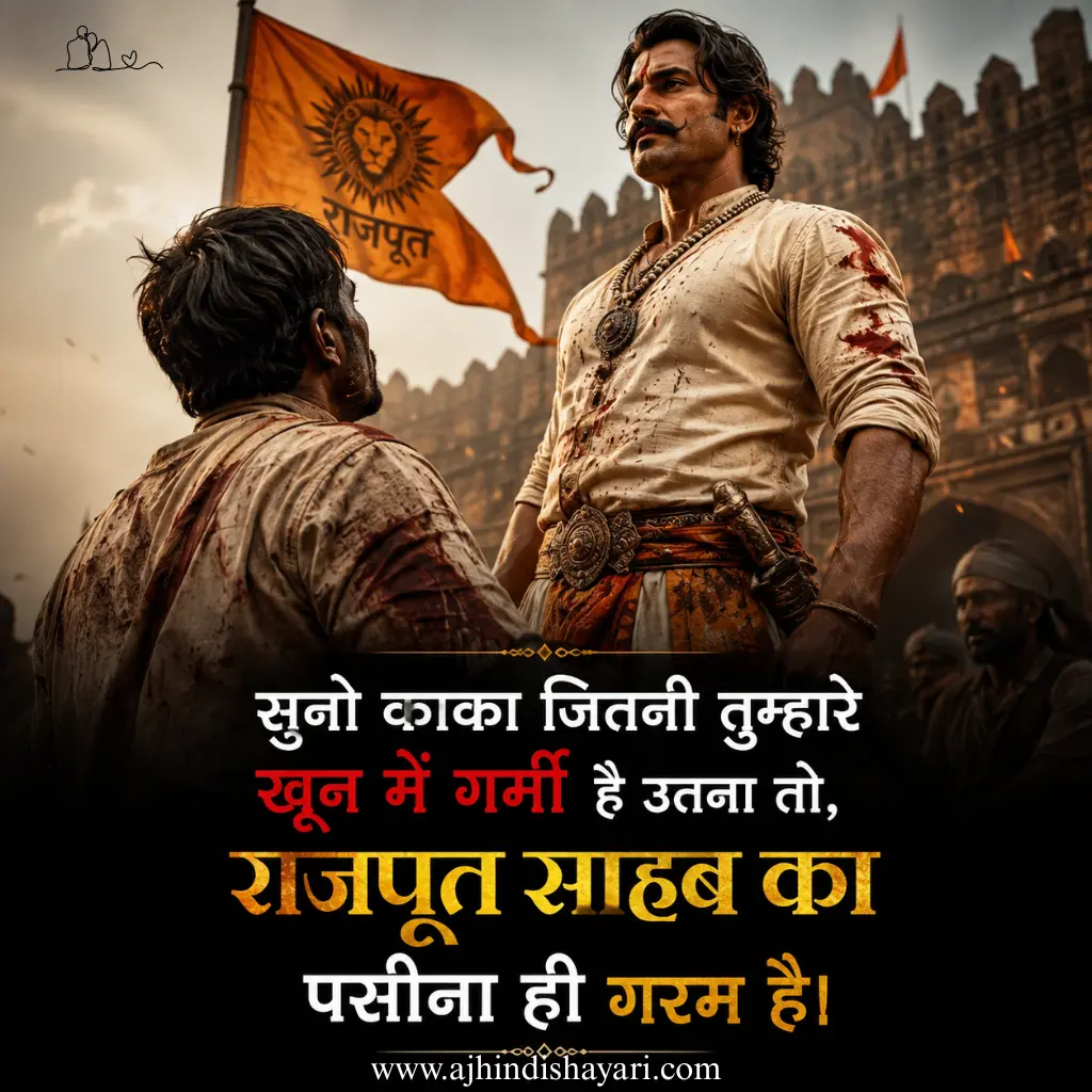 Best Royal Attitude Rajput shayari in Hindi Images