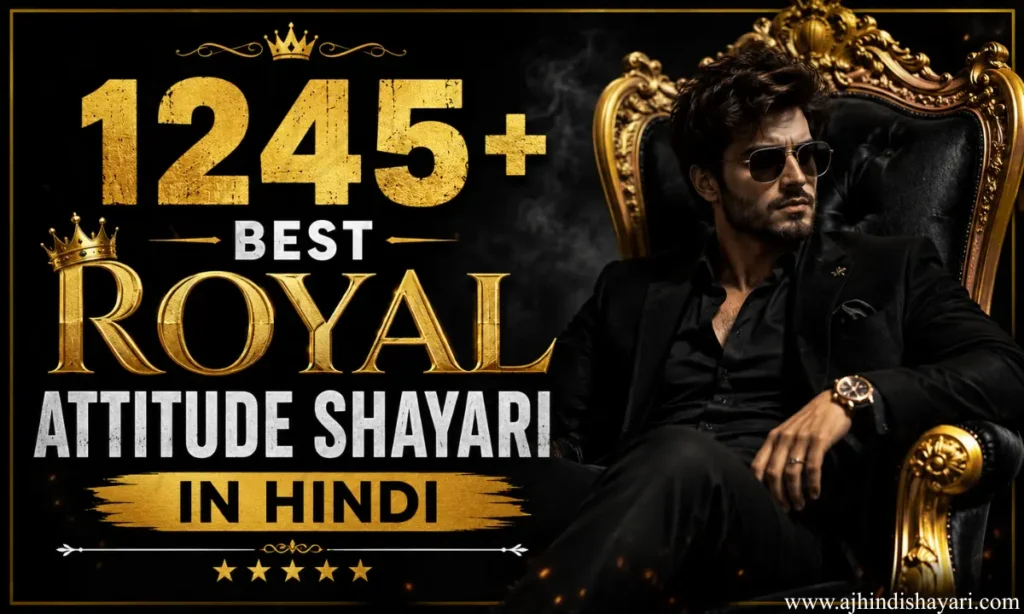 Best Royal Attitude Shayari status in Hindi Images