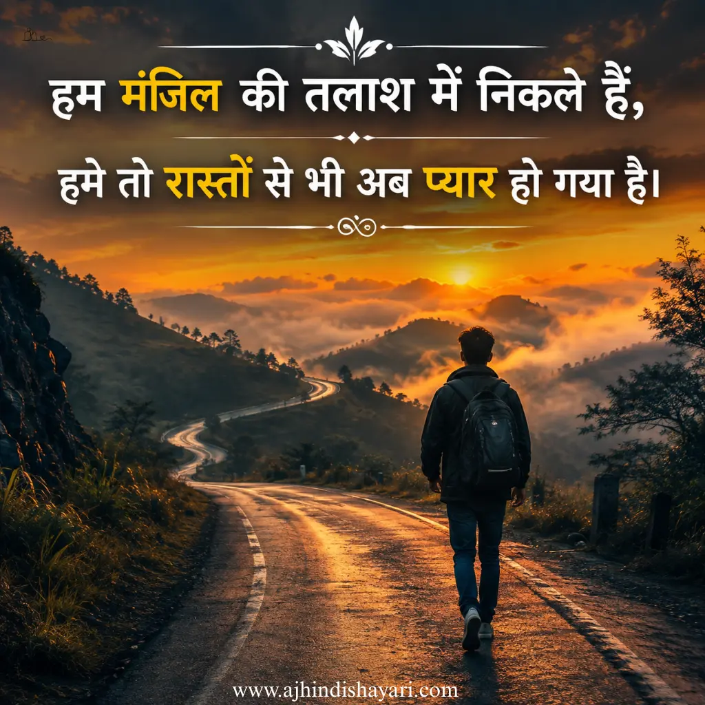 Best Safar Shayari In Hindi Images