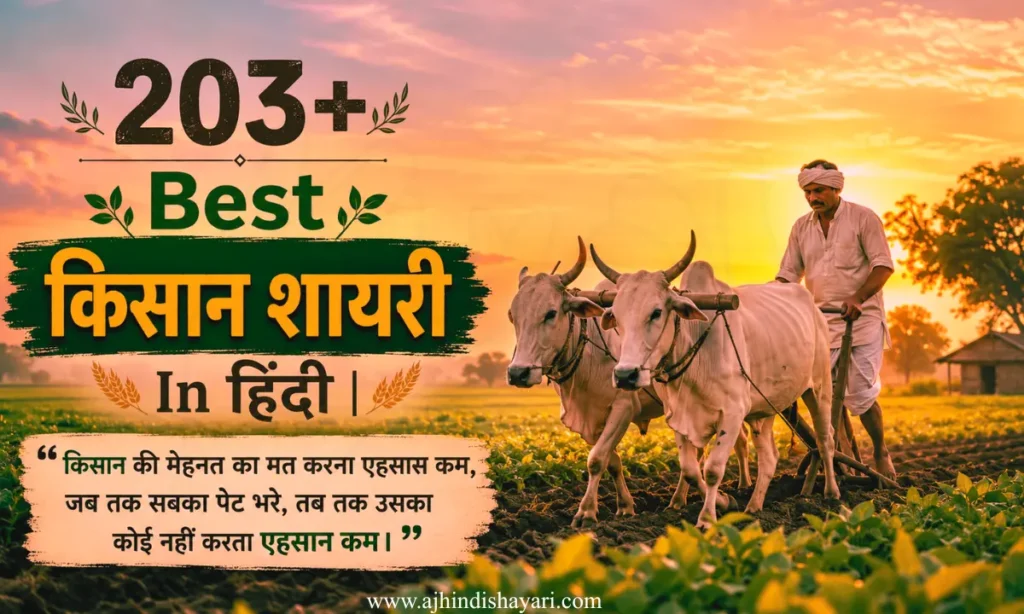 Latest Kisan Farmer Shayari In Hindi Images