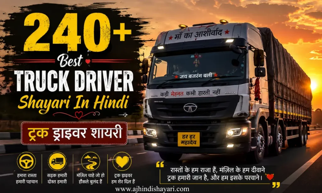 Latest Truck Driver Shayari In Hindi Images