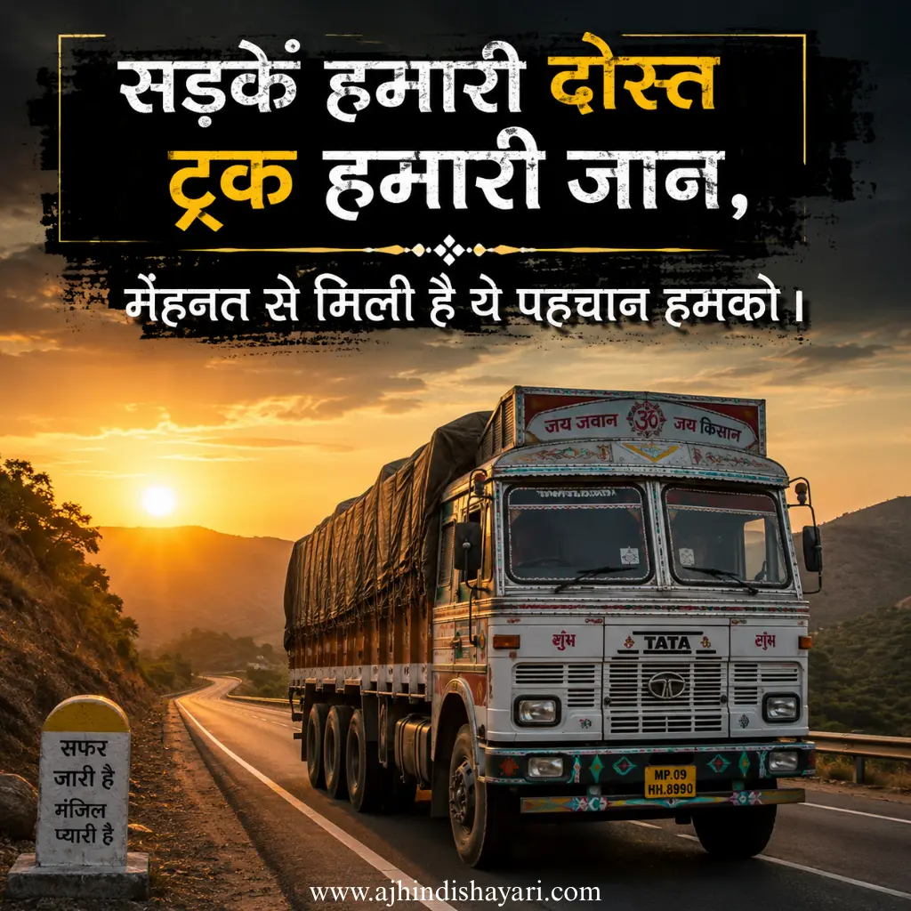 truck driver shayari 2 line hindi images